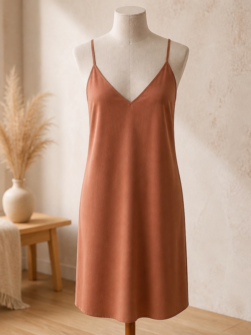 Elegant Mauve Free People Maxi button down Dress with Ruffle Detail & Slip. NWOT - Picture 3 of 8